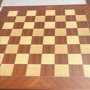 Brown and Tan Chess Board